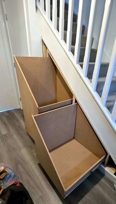 Bespoke understairs storage units