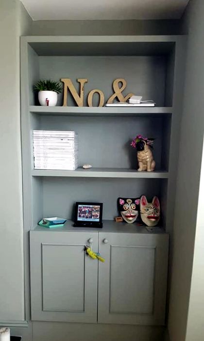 Bespoke alcove cabinetry